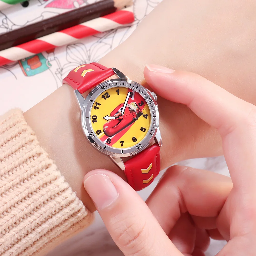 Часы Наручные детские с автомобилями из мультфильма Маккуин часы relogio infantil |