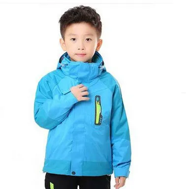 

New style children's assault suit outdoor sports boys and girls two sets of windproof waterproof thermal mountaineering wear