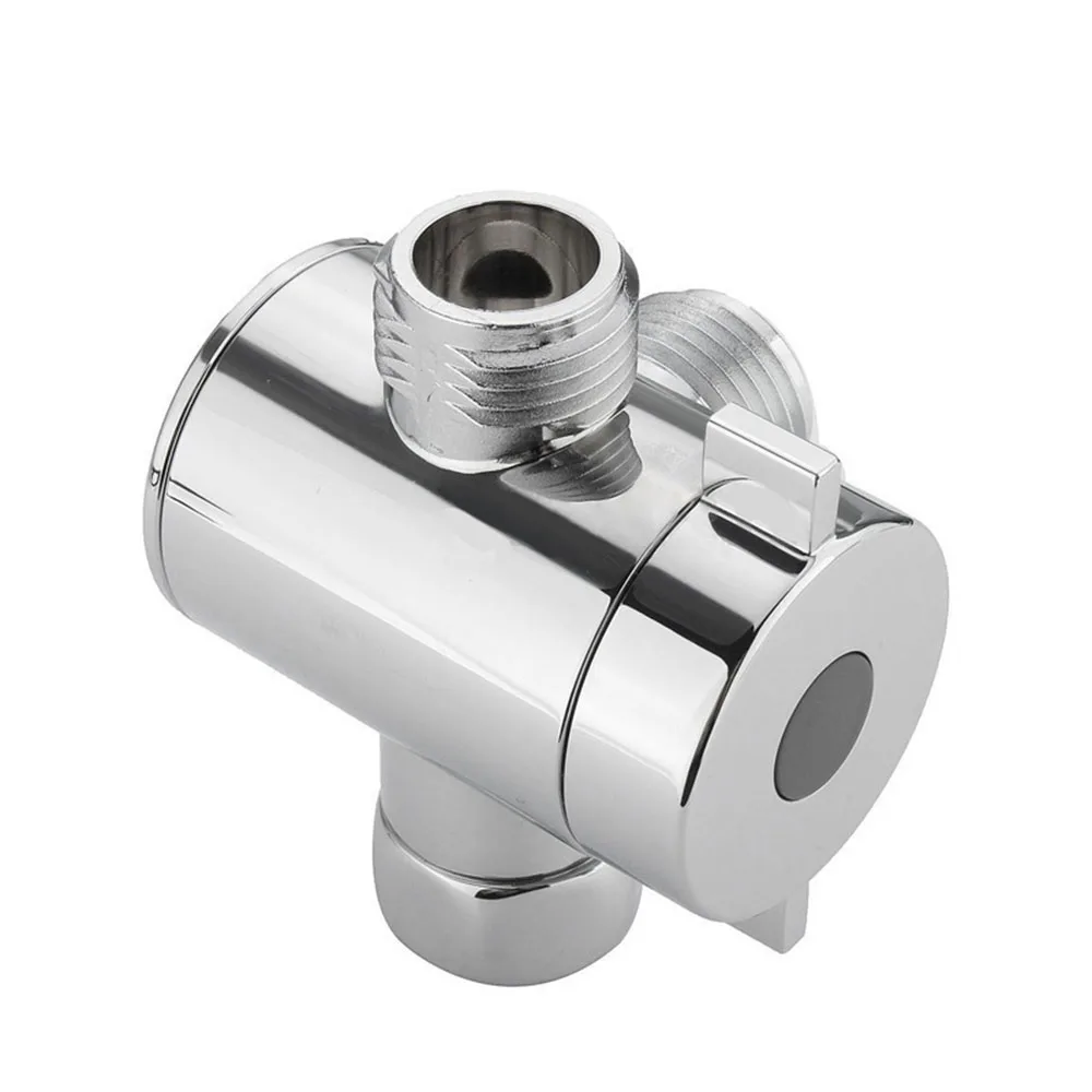 

New Arrival Hot Selling 1/2Inch 3-Way T-adapter Adjustable Bath Shower Head Arm Mounted Diverter Valve Bathroom Tools