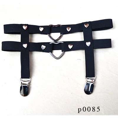 Подвязка с заклепками женское черное сексуальное нижнее белье Пастельная