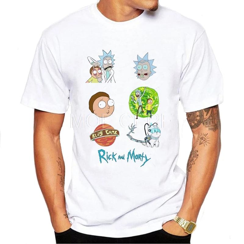 6 Рождественская футболка Rick and Morty, новинка года, аниме стиль, 3D футболка с круглым вырезом и короткими рукавами, футболка для поклонников, Рик Морти, s D5-4 - Цвет: 6