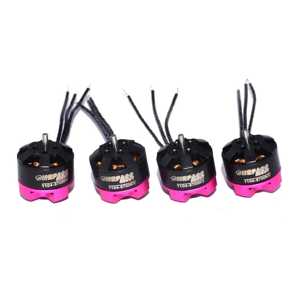 Purple FBIL-SURPASS HOBBY 4x1104 8700kv 2S бесщеточный двигатель 12 полюсов для RC 80 90 100 FPV гоночный Дрон - Цвет: Purple