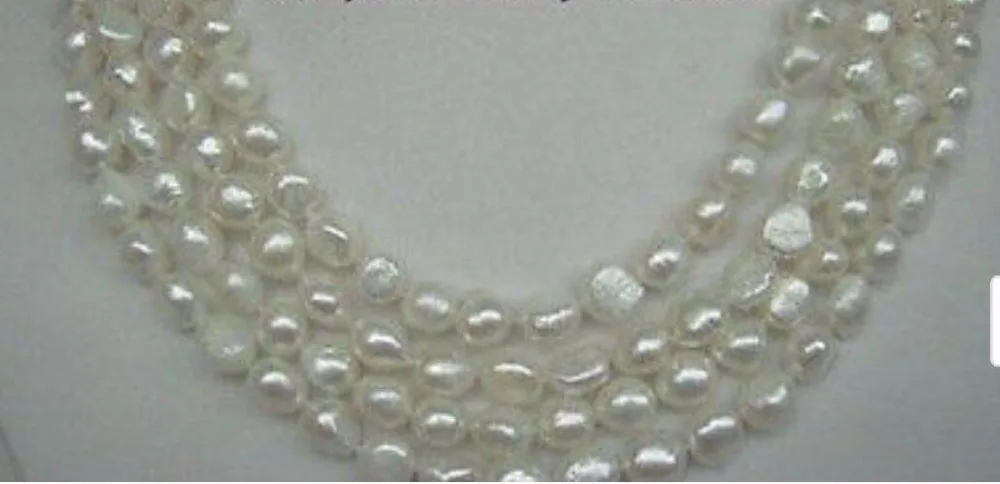 Комплект из колье и серёг с жемчугом кремом 50 дюймов|necklace earring set|pearl necklace setearrings set |