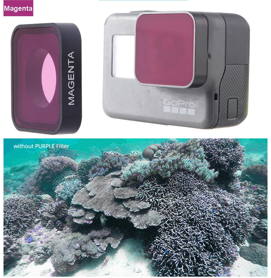 FOTOFLY Go Pro Hero 5 6 7 аксессуары для объектива UV CPL ND 4 8 16 Набор фильтров нейтральной плотности для GoPro Hero5/6/7 черная Экшн-камера