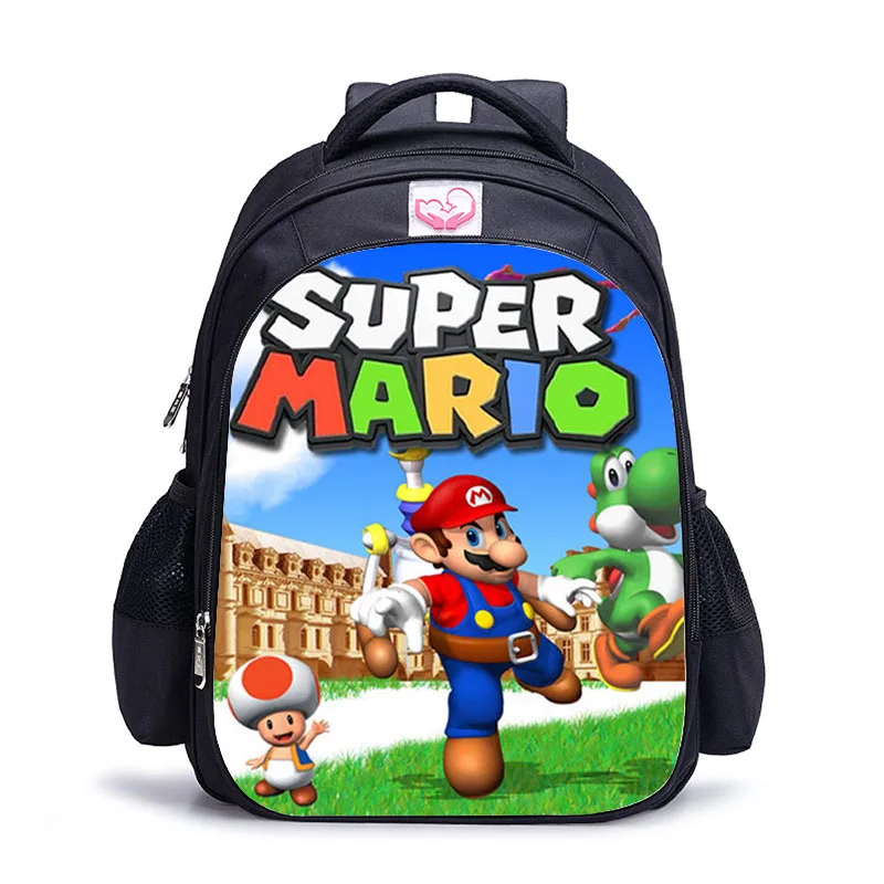 Super Mario Bros 10 16 дюймов, школьные сумки для девочек Marinette, ортопедический рюкзак, Студенческая сумка, повседневные рюкзаки Mochila - Цвет: Super Mario Bros 10