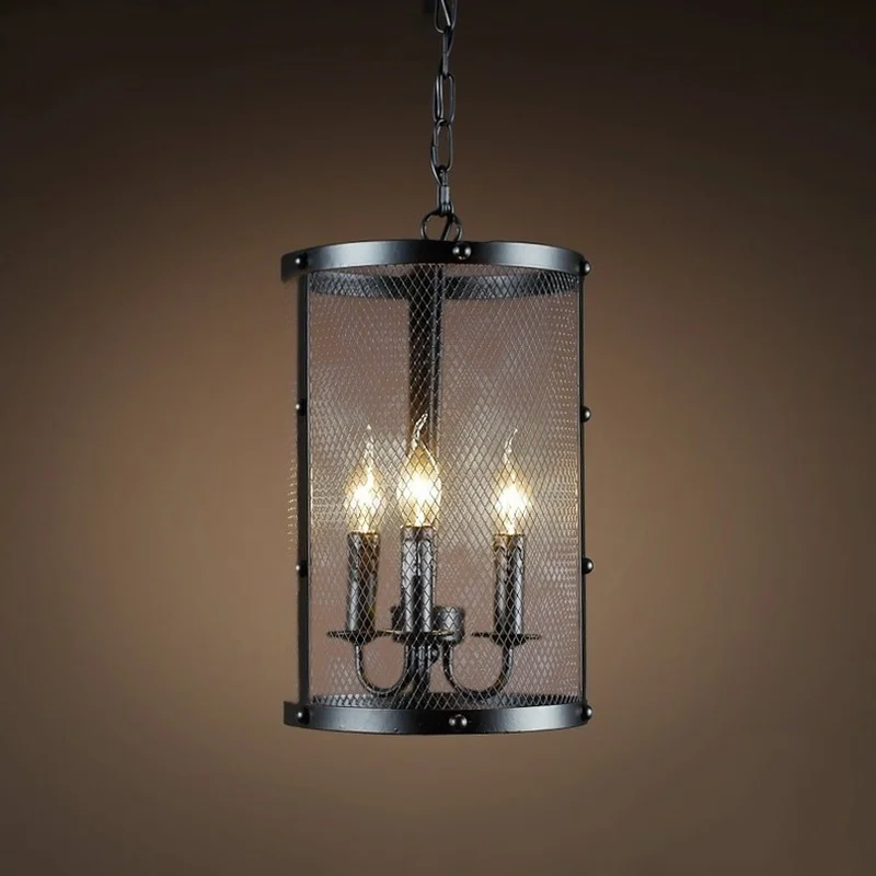 

Loft Industrial Vintage Pendant Lights Restaurant Bar Retro Art Pendant Lamp Aisle Staircase Dining Room Iron Art Light Fixtures