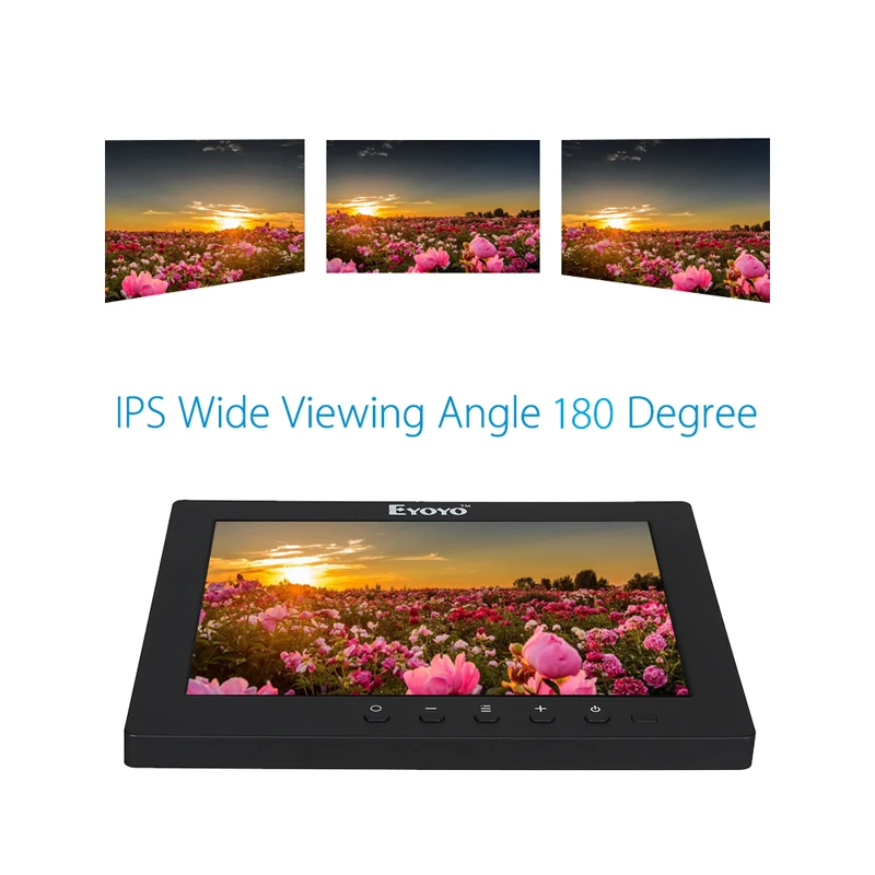 EYOYO S801C 8 &quotдюймовый ips lcd 4:3 монитор VGA BNC HDMI Ypbpr со встроенными динамиками для ПК DVR