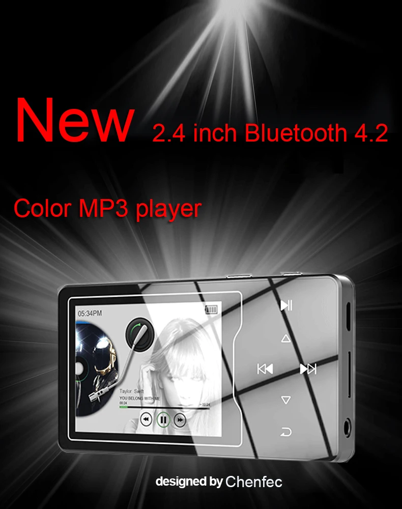 Обновленная версия RUIZU D08 USB MP3-плеер с Bluetooth 16 Гб 2.4in HD большой экран высокое качество цветной Fm Электронная книга музыкальный плеер