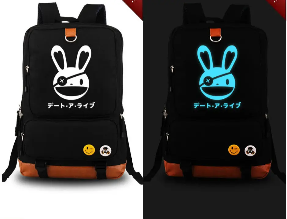 

Date A Live Anime Shoulder Bag Luminous backpack black Bag New/wtag