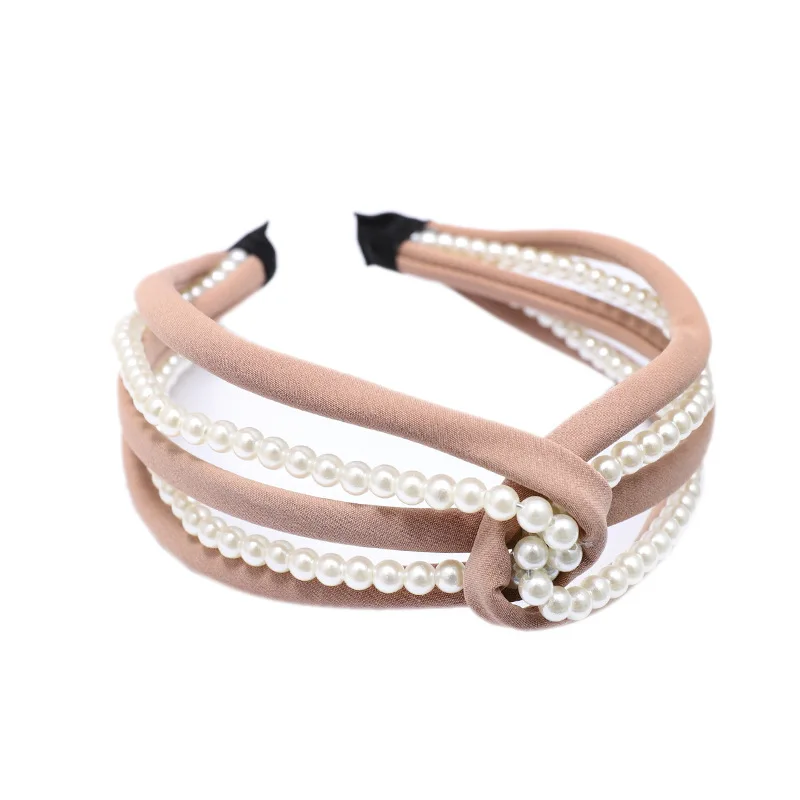 

Hot Vintage Pearl Knotted Wire Headband Hairband Hair Accessories