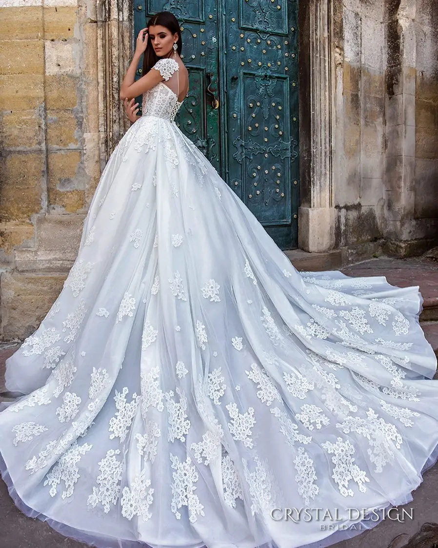Vestidos De Noiva Luxo свадебное платье Бальное винтажное кружевное принцессы свадебные