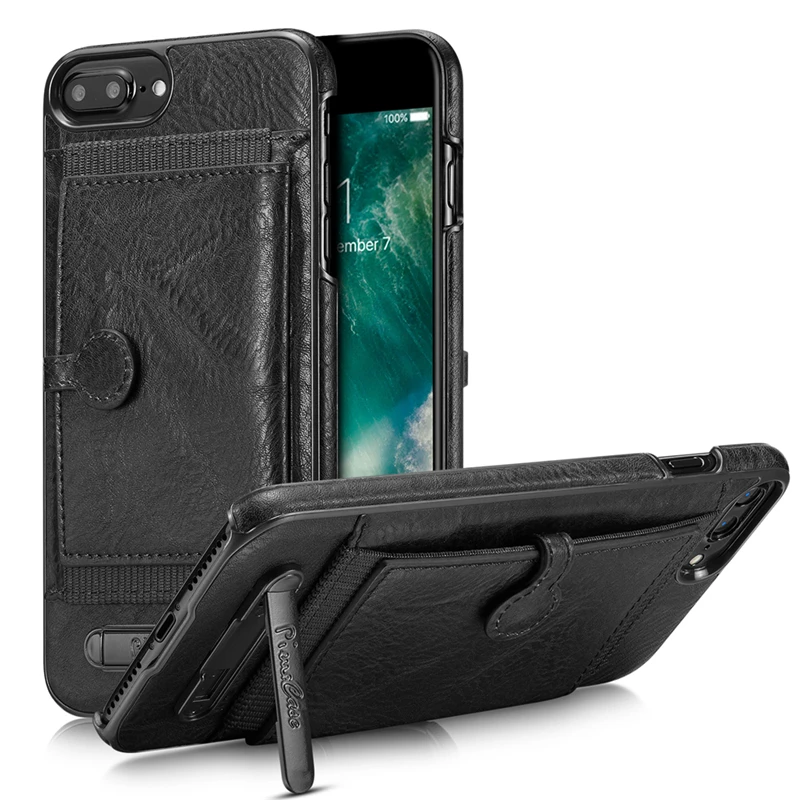 Для iPhone 6S в стиле ретро из натуральной кожи Kickstand чехол для 6 7 8 Plus X Xs телефона