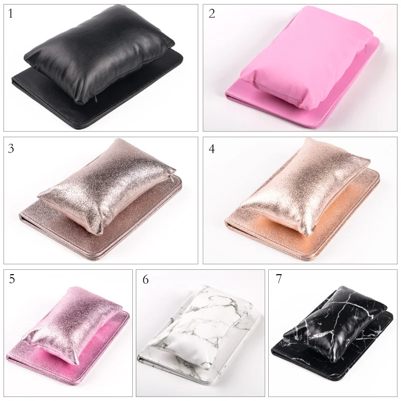 7 цветов профессиональная Подушка для ногтей держатель подушек дизайн Crackle