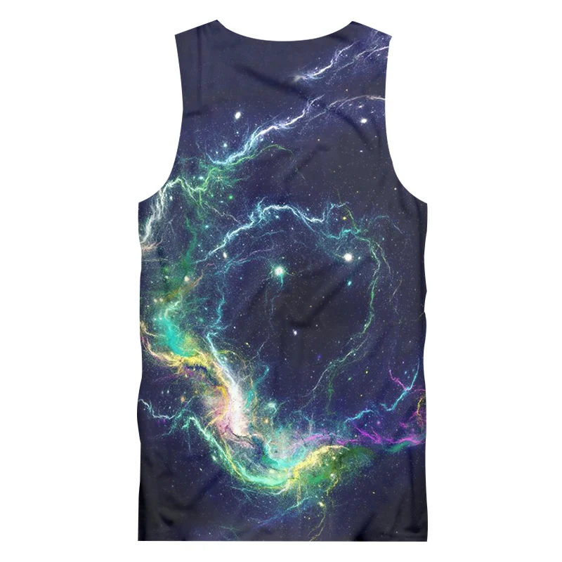 UJWI майка с картой Лидер продаж мужская 3D цифровая печать Цвет галактика