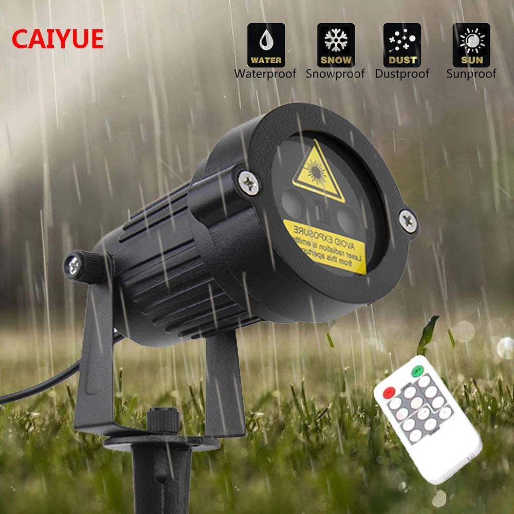 Рождественский лазерный светильник проектор звезд вечерние уличное украшение