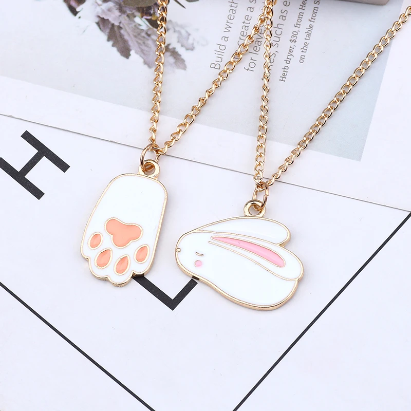 Kawaii/модные милые творческий кролик подвеска для ног ожерелье в виде милых