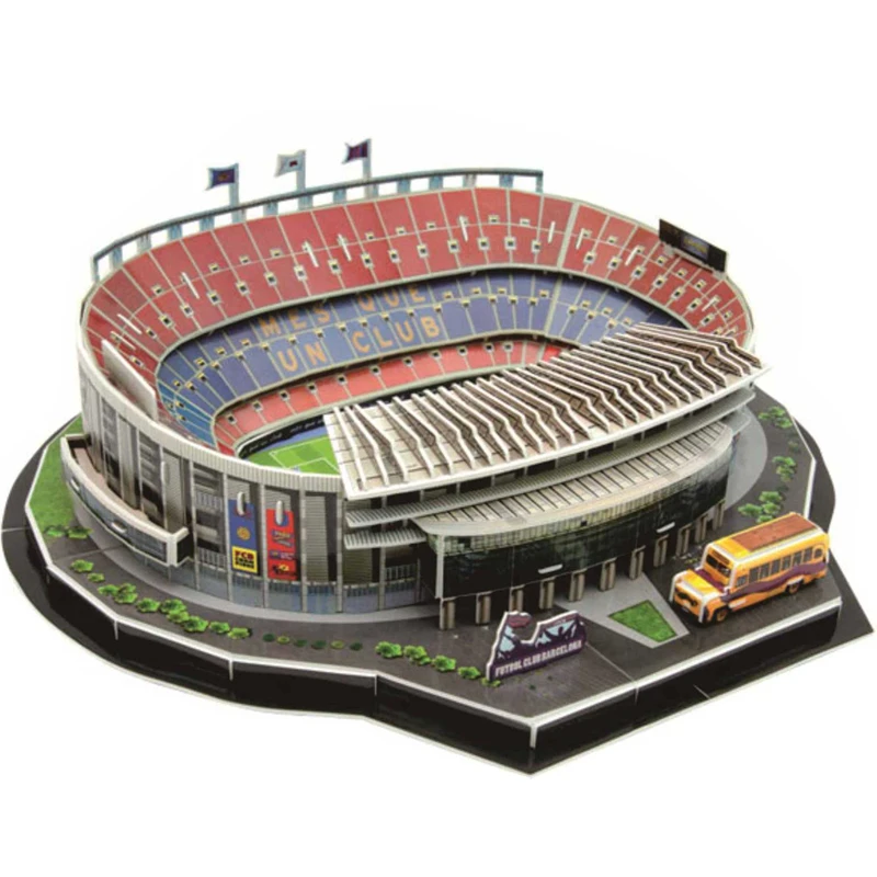Классическая головоломка 3D Camp Nou футбольная игра стадионы сделай сам Обучающие