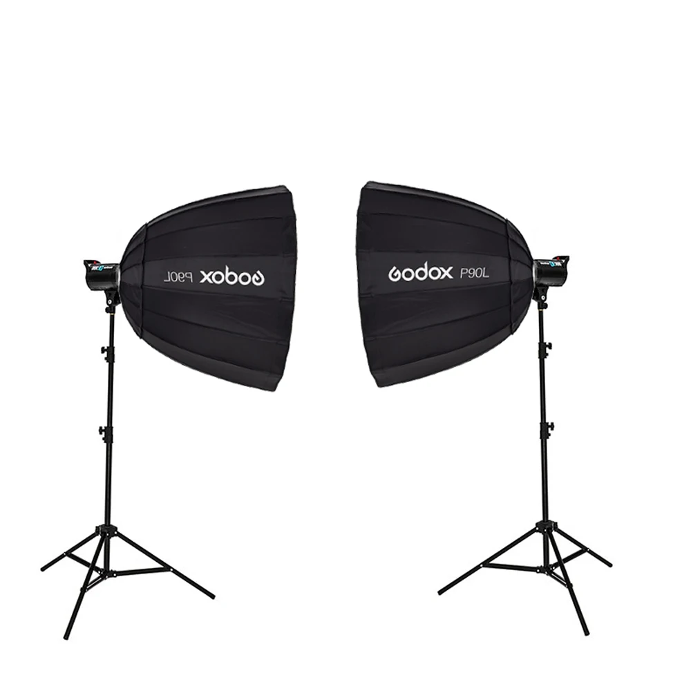 Набор для фотостудии 2x Godox DE300 портативный параболический софтбокс P90L 90 см +