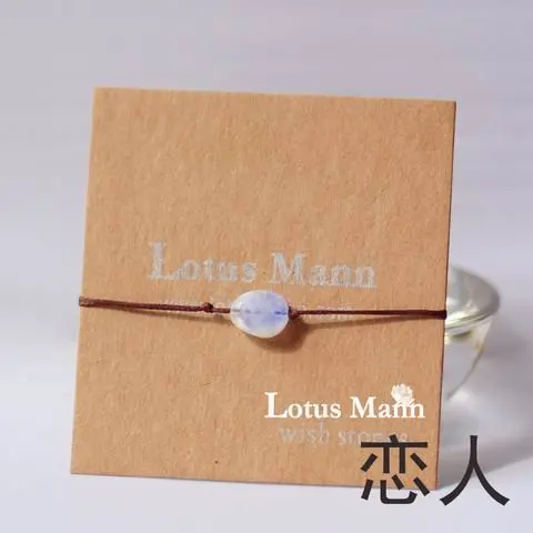 Браслет Lotus mann с белым лунным камнем|bracelet bracelet|stone braceletwhite stone bracelet |