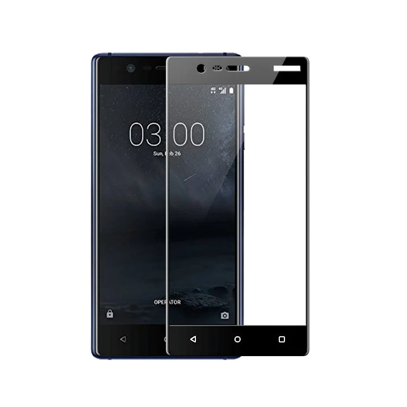 2.5D полное покрытие из закаленного стекла для Nokia 3 защитное стекло на экран