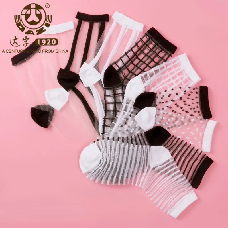 10 пар/лот различных Стиль Кружево прозрачный кристалл Для женщин Носки для