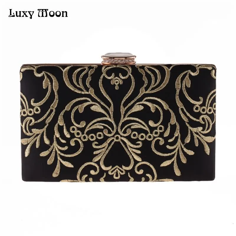 LUXY MOON вечерняя сумка женский кошелек новый алмаз вышивка цветок клатч сумочка