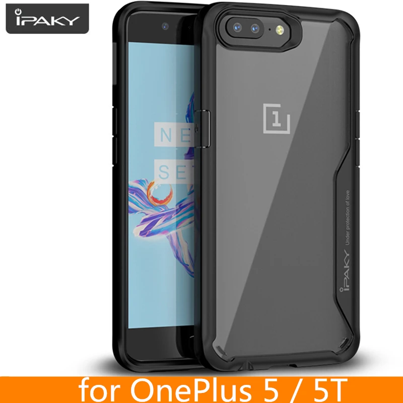Чехол для Oneplus 5 5T оригинальный IPAKY силиконовый акриловый Гибридный