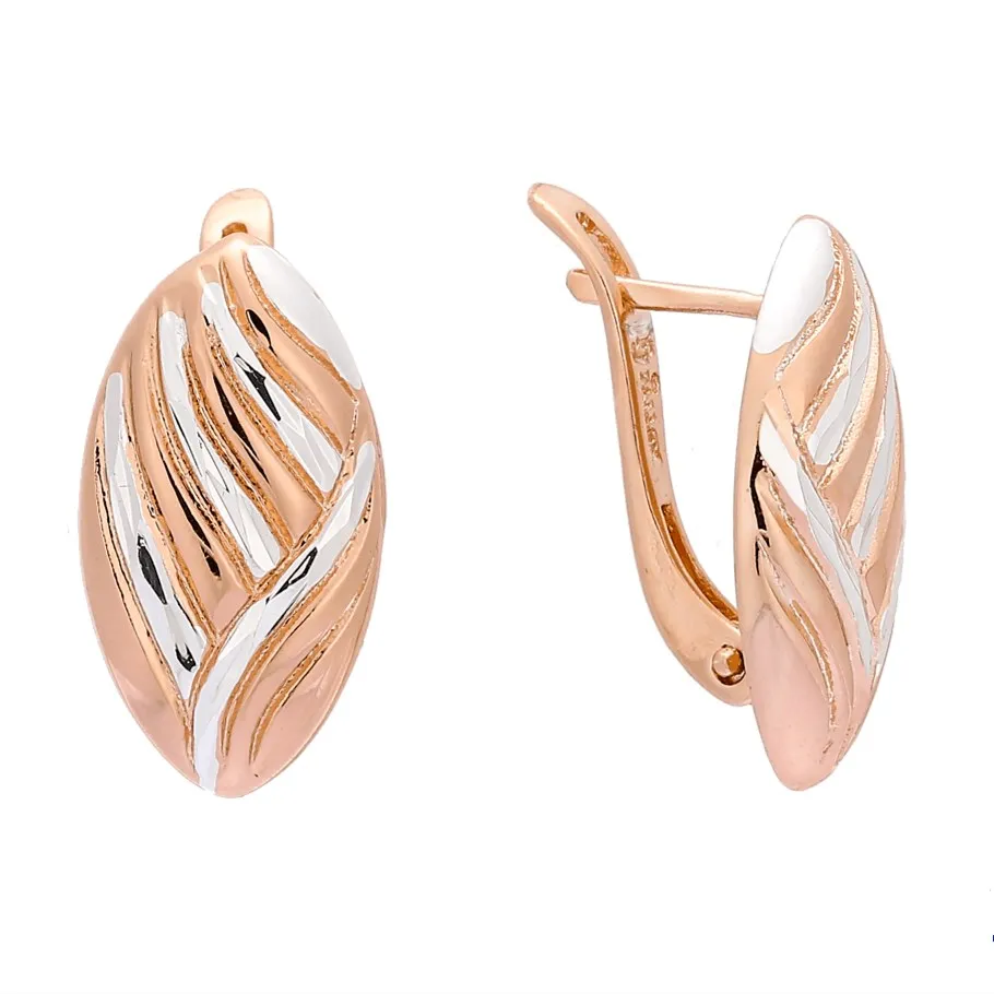 

Women Earring 585 Rose Gold Color Drop Earring Office Style New Fashion Drop Earring Women Jewelry Factory Direct Selling