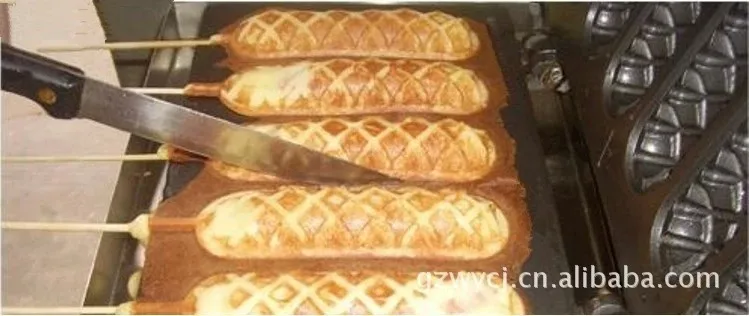 Электрическая вафельница для французского хот-дога 110 В 220 с вилкой Стандарта ЕС