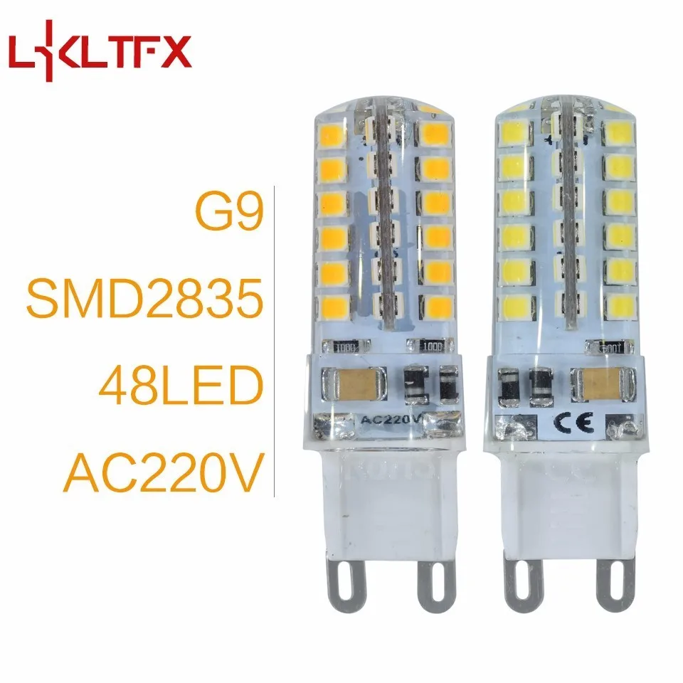 48Leds G9 Lkltfx 10 шт. G4 DC 12 В/AC 220 В G9 SMD3014 2835 1 Вт 2 Вт 3 Вт заменить Галогенные Светодиодные лампы 360 Угол луча LED лампада лампы - Испускаемый цвет: 48Leds G9