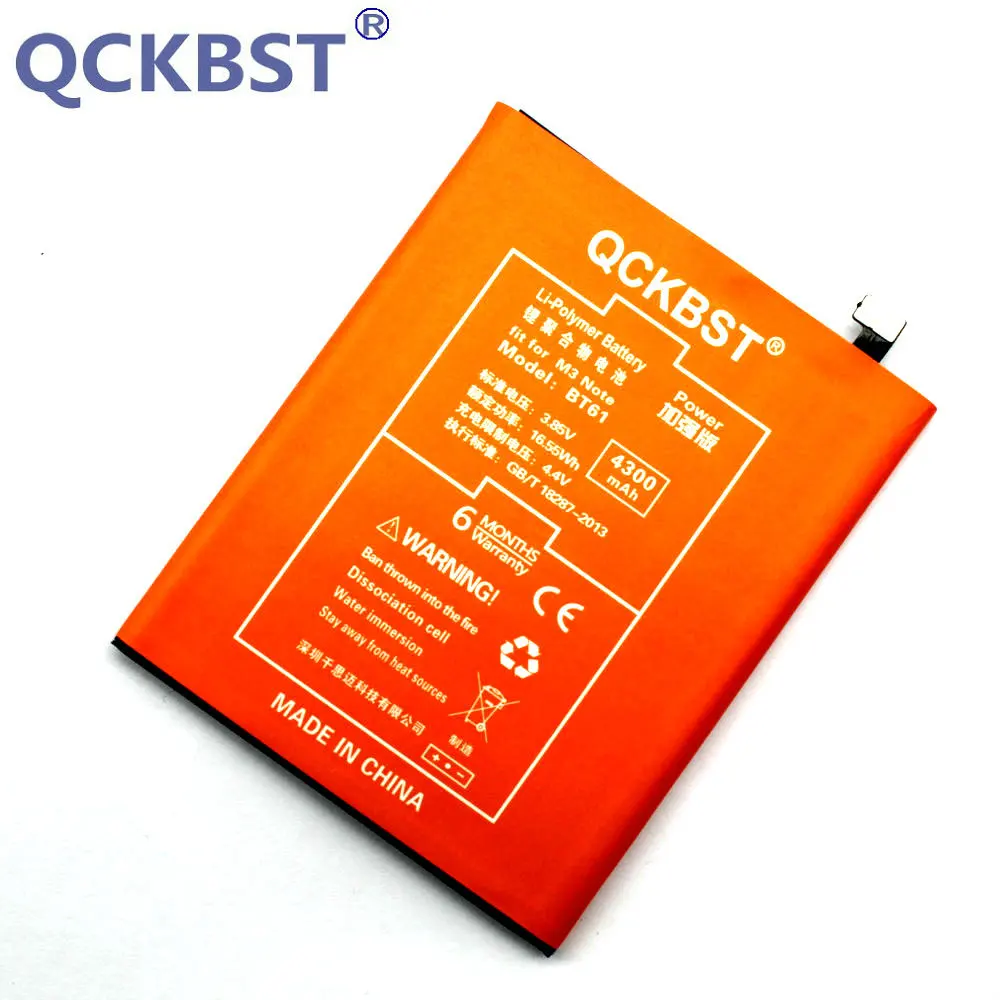 Аккумулятор BT61 для Meizu M3 Note M681H M681 батарея большой емкости телефона аккумулятор 4300