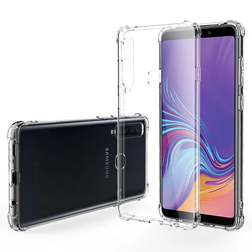 Transparent 1000 шт. противоударный мягкий чехол для samsung Galaxy A9 Star Lite A8 плюс A6 A9S A8S A6S A10 A30 A40 A50 A7 прозрачный силиконовый чехол - Цвет: Transparent