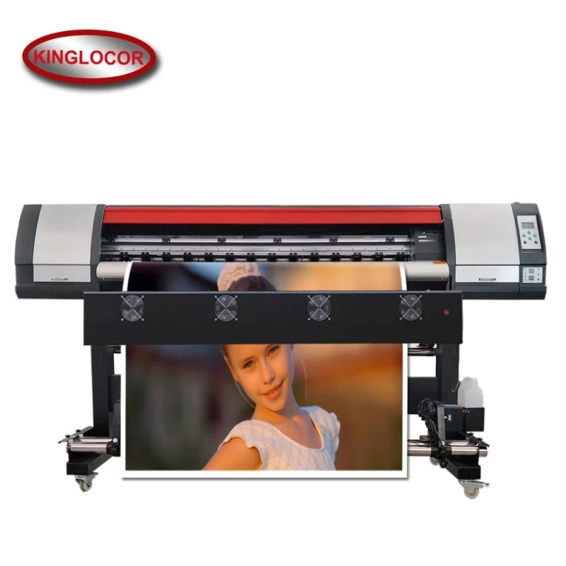 

One XP600 Printhead Large Format Rolling Photo Printer 4/6 Color CMYKLcLm Solvent Label Printer Machine