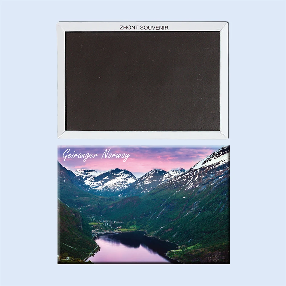 Scenic beauty Geiranger в Норвегии 22717 сувениры туристическом ландшафте магнит на