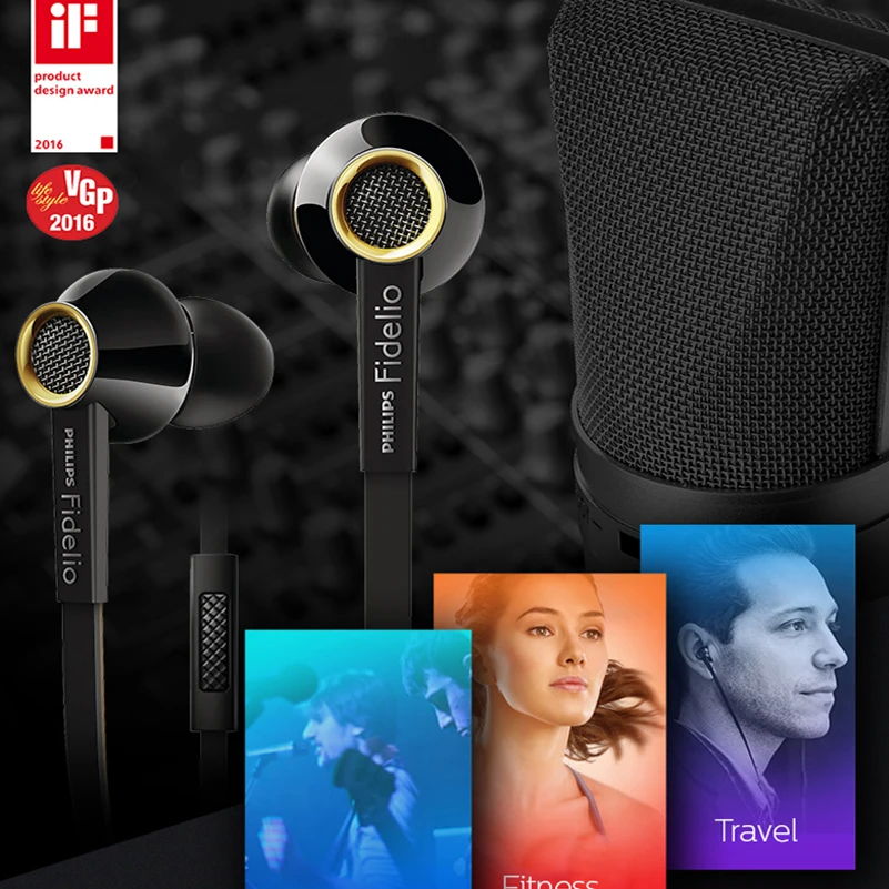 Оригинальные Hi Fi Наушники PHILIPS S2 наушники вкладыши с функцией телефонного звонка