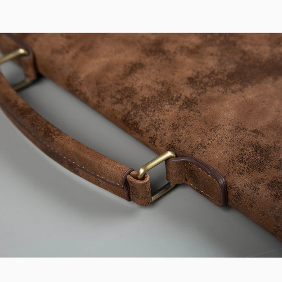 Модные кожаные мужские сумки Tote Винтаж Тонкий кожаный портфель Уникальный