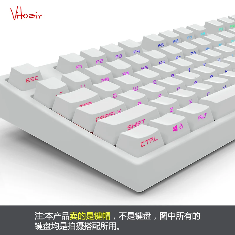 Черно-белые PBT Double Shot 104 боковая подсветка светит через полупрозрачные брелки с подсветкой OEM профиль для MX Mechanical Keyboard filco