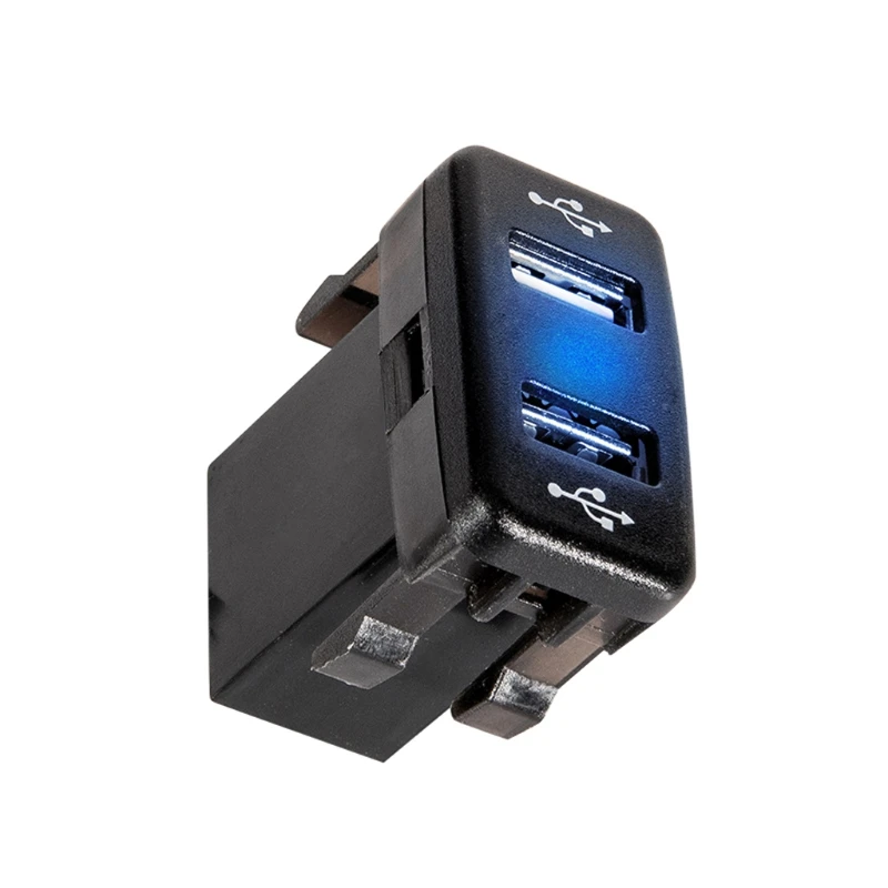 Автомобильное зарядное устройство EY 40x23 мм 12 В 24 с двумя usb-портами 2 1 А адаптер