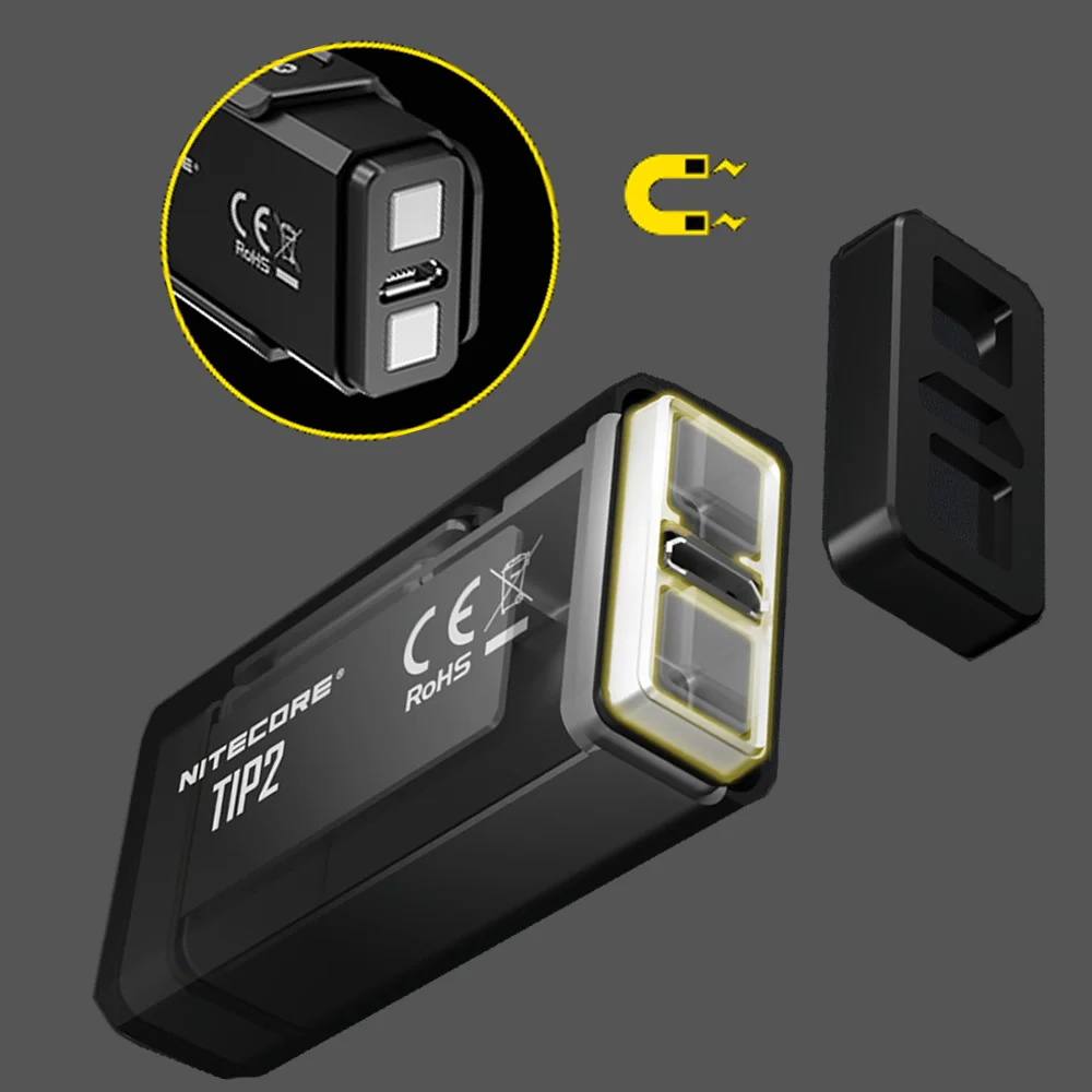 Nitecore TIP2 маленький перезаряжаемый брелок-светильник 720 LMs 2x CREE светодиодный светильник с батареей вес пальмового размера светильник-вспышка