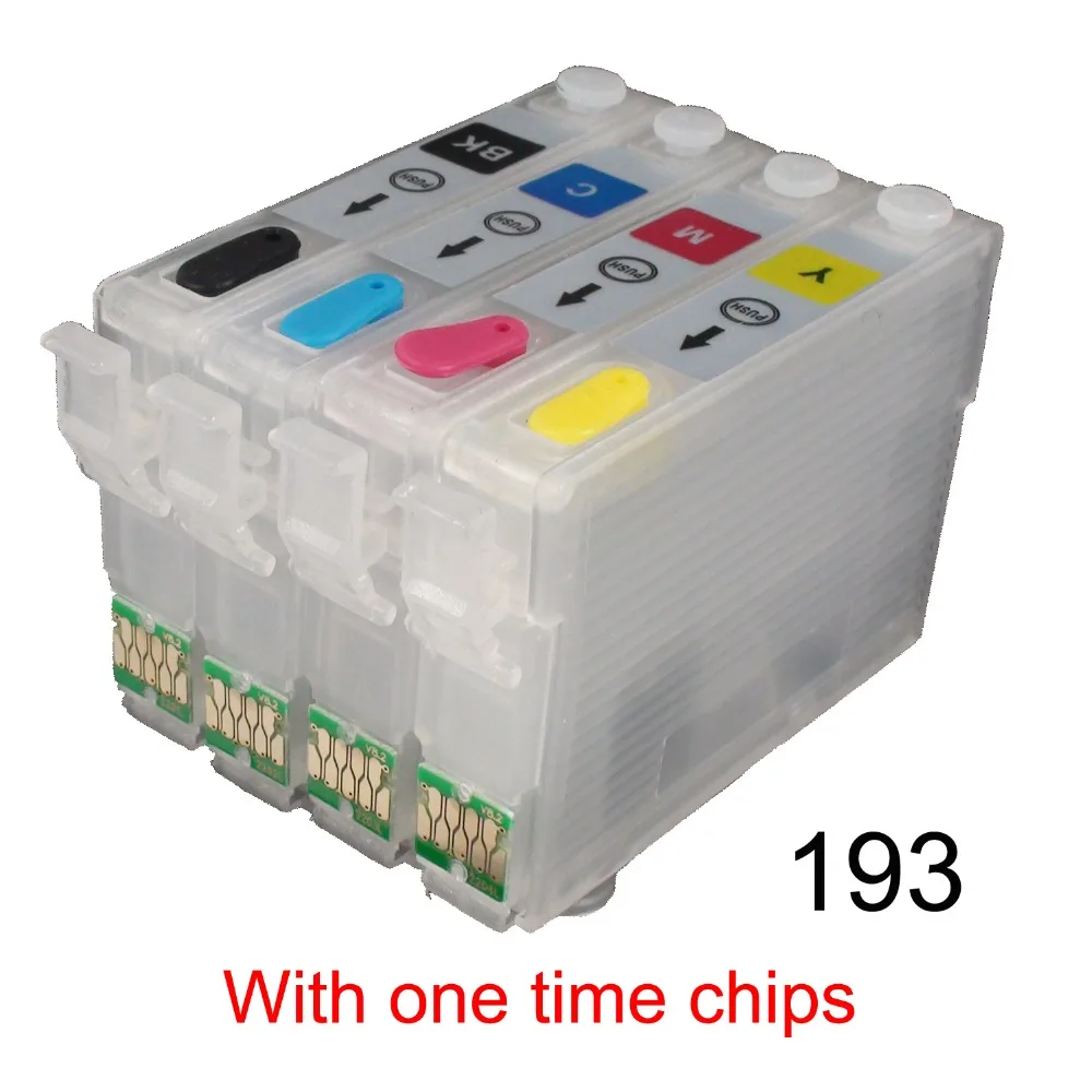 CEYE NON OEM многоразовые картриджи для EPSON Workforce WF 2631 2651 2661 с однократными ЧИПАМИ 193|ink