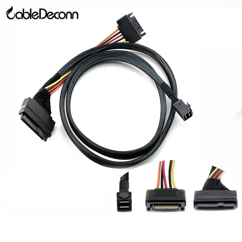 Кабель питания для жесткого диска Mini sas 36P HD8643 к MINI SAS 8639 + 15P | Компьютеры и офис