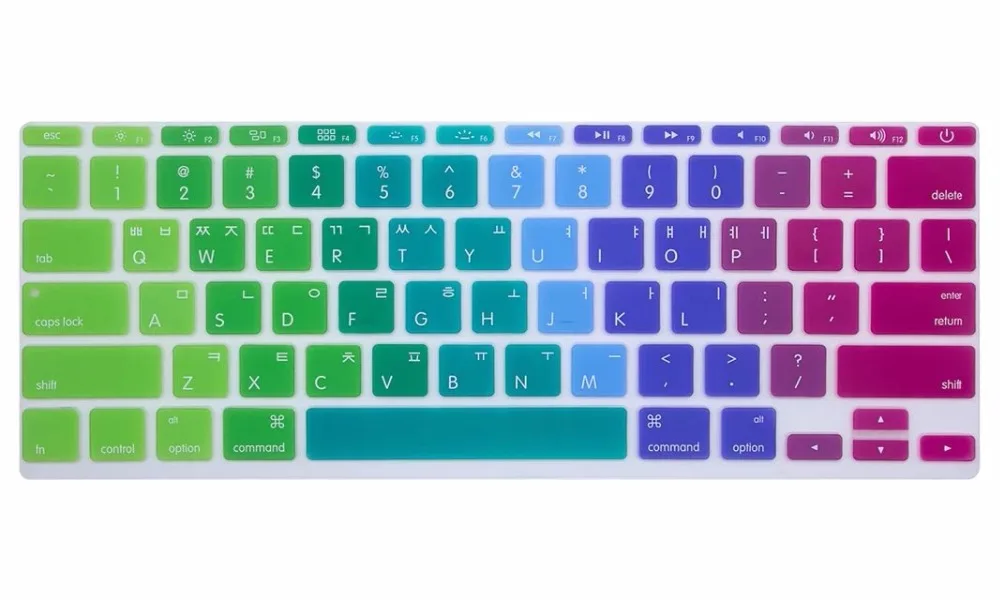 Корейская Клавиатура Защитная крышка для MacBook Air 11 &quot11 6 дюймов A1370 A1465 корейский