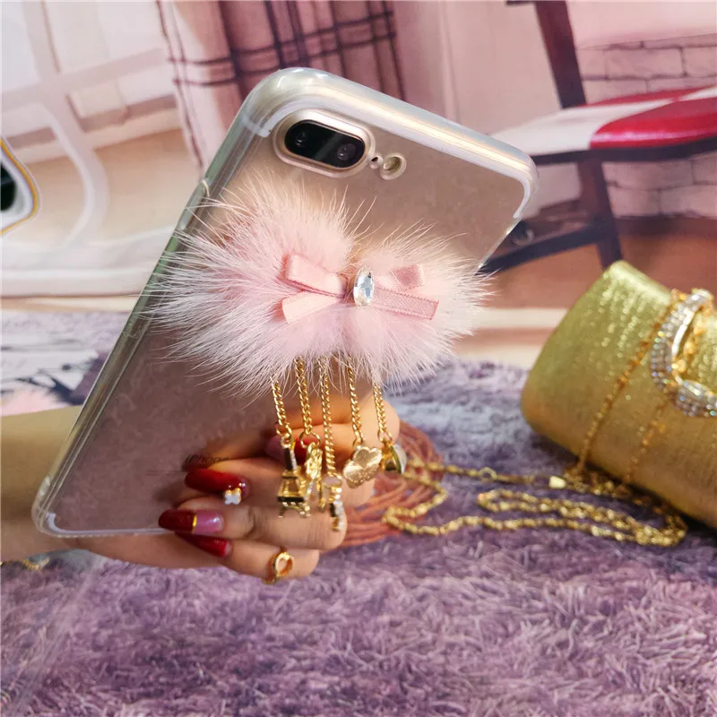 Роскошный норковый чехол для телефона LaMaDiaa Xiaomi 10 Pro 9 8 SE Redmi 9A 9T 7 Note 9S Max7 мягкий с