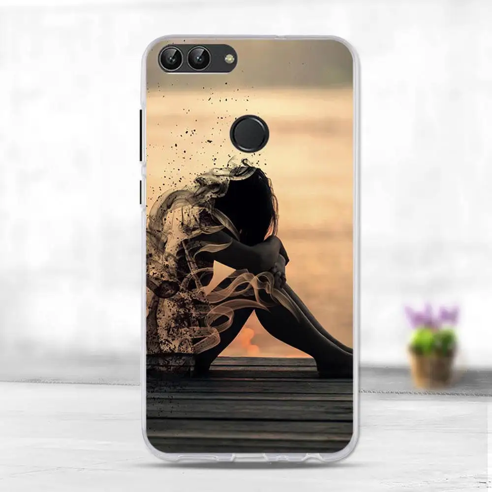 18 Чехол для huawei P Smart, милый чехол, Enjoy 7 S, силиконовый мягкий ТПУ чехол для телефона, чехол для huawei P Smart FIG-LX1, чехол - Цвет: 18