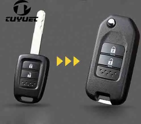 Модифицированная модель для Honda FIT XRV VEZEL CITY JAZZ чехол автомобильного ключа|Ключ от