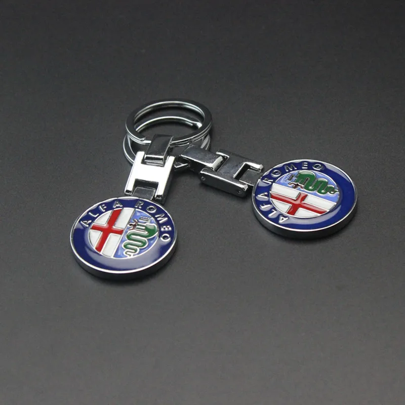 10PCS Fashion Metal Car Keychain Key Ring Chain Keyring For Alfa Romeo 159 147 156 Giulietta Mito GT Holder Styling | Автомобили и