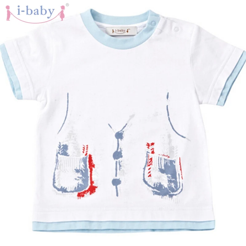 Детская одежда i baby детская для новорожденных 100% хлопок футболки с коротким