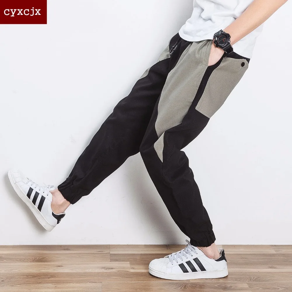 Брендовые повседневные штаны-шаровары Для мужчин Jogger Брюки для девочек Фитнес