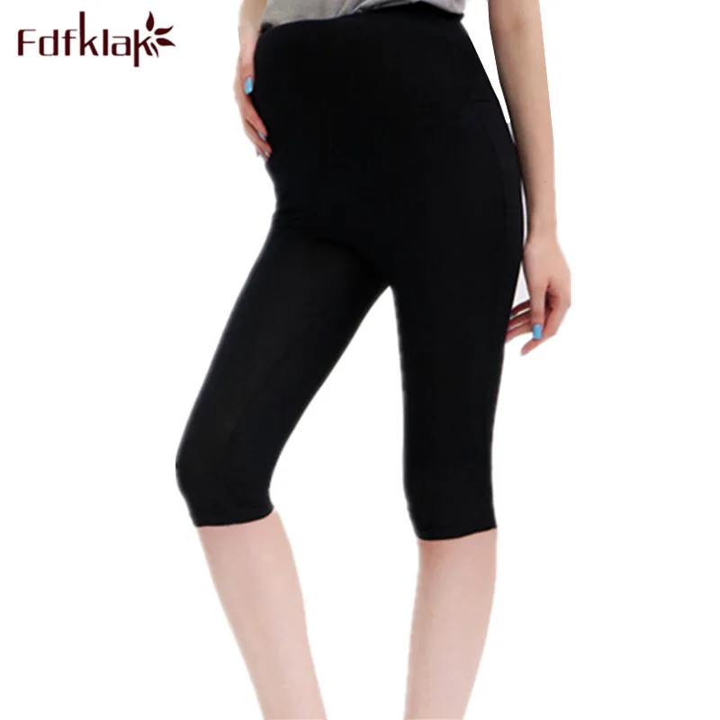 

Fdfklak ropa mujer 2018 New Pregnancy Clothes Summer Maternity Pants Modal Women Leggings Pant Pregnancy Pants vetement femme