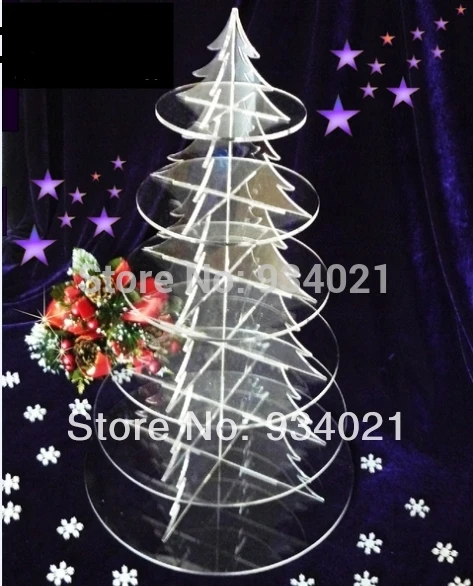 

Wholesale Plastic Clear 6 Tiers Acrylic Cupcake Stand on Sale wedding decoration